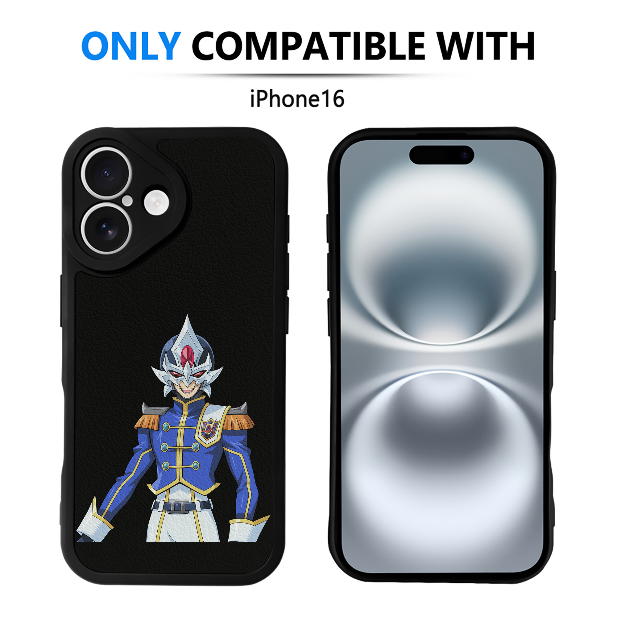 遊☆戯☆王 Yu-Gi-Oh! 【iPhone 16シリーズ対応】シリコンスマホケース（レザー調） 材質：シリコン